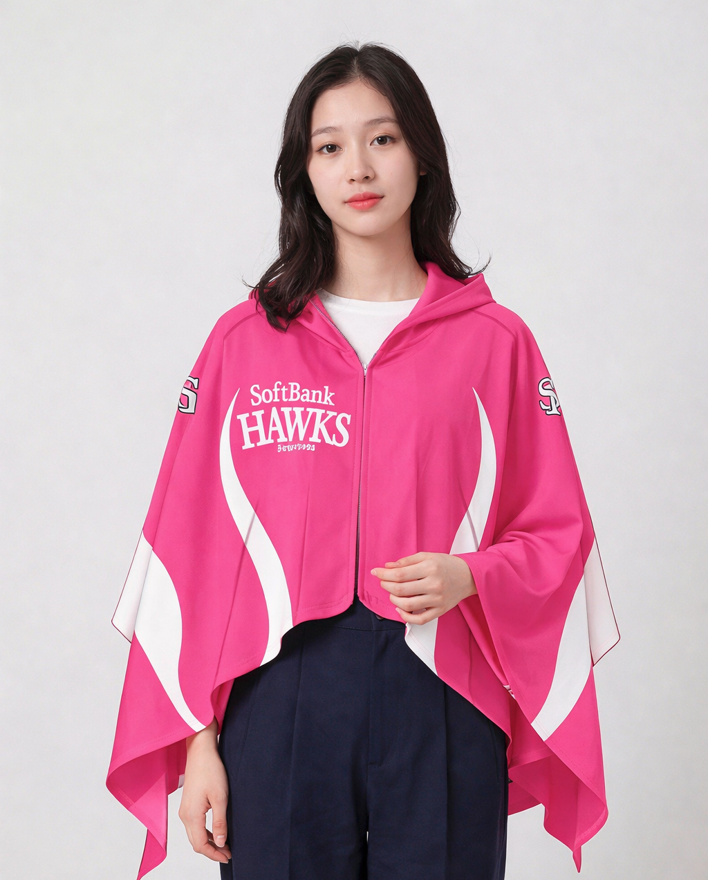 Cooling Poncho with Cheer Towel – Yanagita Player Ver. (Pink)