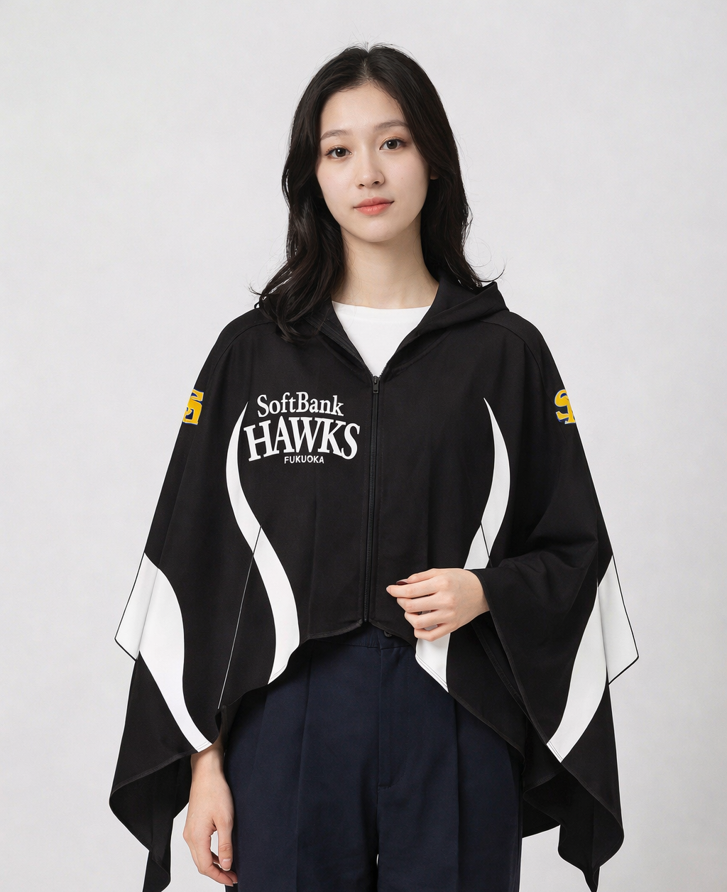 Cooling Poncho with Cheer Towel – Yanagita Player Ver. (Black)